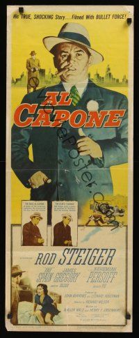 8a020 AL CAPONE insert '59 cool comparison of Rod Steiger to the most notorious gangster!