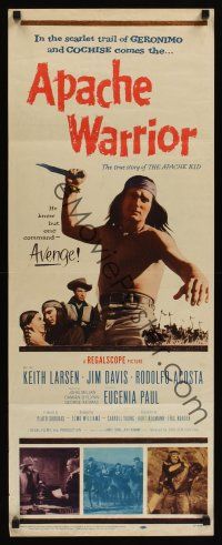8a029 APACHE WARRIOR insert '57 Native American Indian Keith Larson only knew one command, avenge!