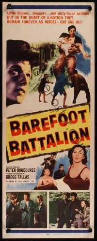8a041 BAREFOOT BATTALION insert '56 Greek thieves, beggars, and urchins remain the heroes!