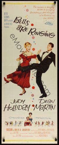 8a051 BELLS ARE RINGING insert '60 image of Judy Holliday & Dean Martin singing & dancing!