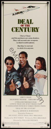 8a153 DEAL OF THE CENTURY insert '83 Chevy Chase, Sigourney Weaver & Hines are arms dealers!