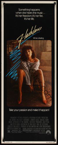 8a216 FLASHDANCE insert '83 sexy dancer Jennifer Beals, take your passion and make it happen!
