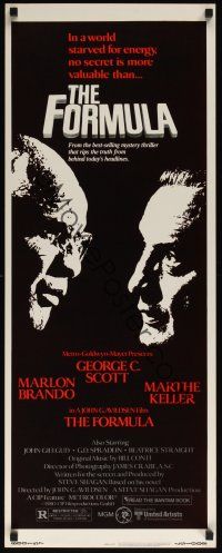 8a228 FORMULA insert '80 Marlon Brando, George C. Scott, directed by John G. Avildsen!