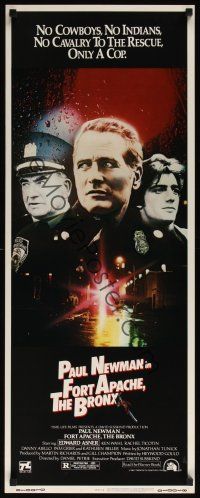 8a229 FORT APACHE THE BRONX insert '81 Paul Newman, Edward Asner & Ken Wahl as New York City cops!