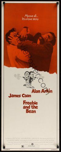 8a237 FREEBIE & THE BEAN insert '74 James Caan, Alan Arkin, wacky screwball cop comedy!