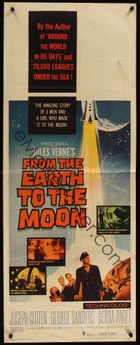 8a242 FROM THE EARTH TO THE MOON insert '58 Jules Verne's boldest adventure dared by man!