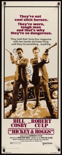 8a300 HICKEY & BOGGS insert '72 Bill Cosby & Robert Culp keep firing until they hit anything!