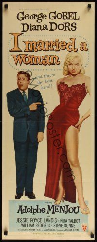 8a320 I MARRIED A WOMAN insert '58 full-length sexiest Diana Dors w/George Gobel!