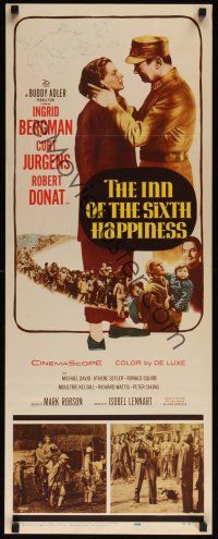 8a328 INN OF THE SIXTH HAPPINESS insert '59 Ingrid Bergman & Curt Jurgens, Robert Donat!