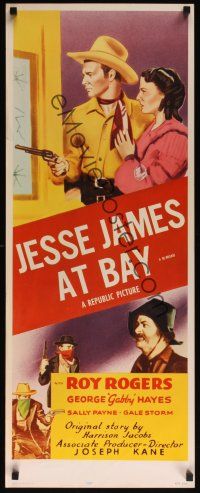 8a337 JESSE JAMES AT BAY insert R55 Roy Rogers, George 'Gabby' Hayes!