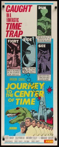 8a342 JOURNEY TO THE CENTER OF TIME insert '67 from the valley of monsters in one million B.C.!