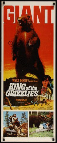 8a350 KING OF THE GRIZZLIES insert '70 Walt Disney, half a ton of giant fury, ruler of the Rockies!