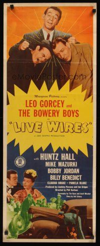 8a376 LIVE WIRES insert '46 Leo Gorcey, Huntz Hall & the Bowery Boys!