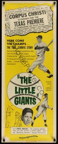 8a381 LOS PEQUENOS GIGANTES insert '61 Little Giants, Mexican little league baseball players!