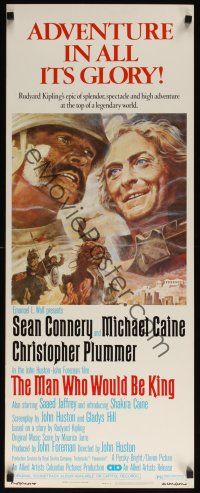 8a400 MAN WHO WOULD BE KING insert '75 art of Sean Connery & Michael Caine by Tom Jung!