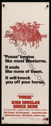 8a492 POSSE int'l insert '75 Kirk Douglas, it begins like most westerns but ends like none of them!