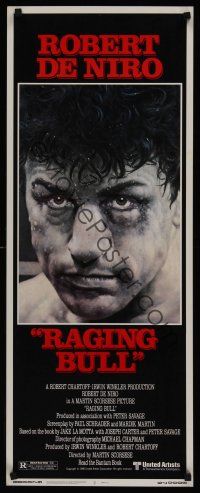 8a500 RAGING BULL insert '80 Martin Scorsese, classic close up boxing image of Robert De Niro!