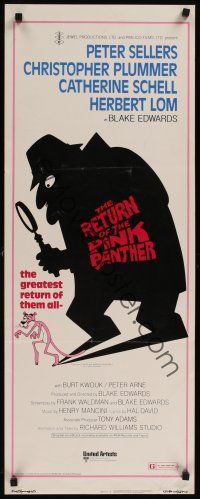 8a516 RETURN OF THE PINK PANTHER insert '75 Peter Sellers as Inspector Jacques Clouseau, R.W. art!