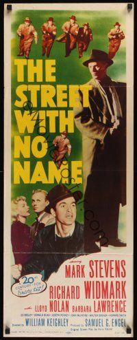 8a610 STREET WITH NO NAME insert R54 Richard Widmark, Mark Stevens, film noir!