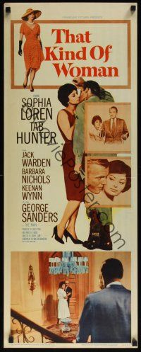 8a649 THAT KIND OF WOMAN insert '59 images of sexy Sophia Loren, Tab Hunter & George Sanders!