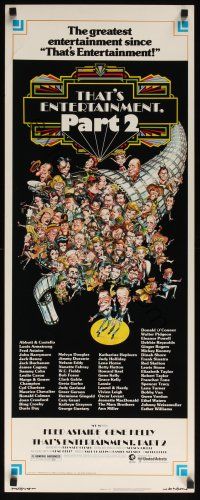 8a651 THAT'S ENTERTAINMENT PART 2 insert '75 Fred Astaire, Gene Kelly & many MGM greats!