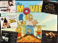 8b036 LOT OF 15 UNFOLDED BRITISH QUADS lot '98 - '07 Simpsons Movie, Clockwork Orange R02 + more!