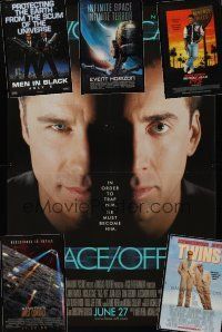 8b041 LOT OF 12 UNFOLDED & FORMERLY FOLDED HALF SUBWAY POSTERS lot '87 - '97 Face/Off + more!