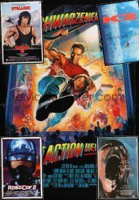 8b052 LOT OF 16 UNFOLDED ONE-SHEETS lot '82 - '94 Robocop 2, Rambo 3, Last Action Hero + more!