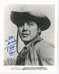 8b094 MICHAEL CALLAN signed 8x10 REPRO still '80s close up wearing cowboy hat from Cat Balllou!