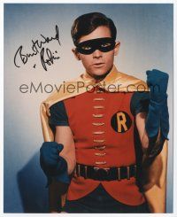 8b066 BURT WARD signed color 8x10 REPRO still '80s great close portrait in costume as Robin!