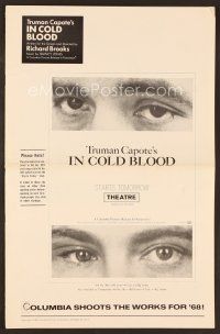 8b238 IN COLD BLOOD pressbook '67 Richard Brooks directed, Robert Blake, from Truman Capote novel!