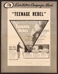 8b249 TEENAGE REBEL pb '56 Michael Rennie sends daughter to mom Ginger Rogers so he can have fun!