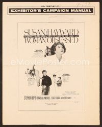 8b258 WOMAN OBSESSED pressbook '59 Best Actress Academy Award Winner Susan Hayward, Stephen Boyd