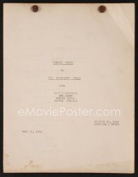 8b177 FORGOTTEN WOMAN continuity & dialogue script June 22, 1939, screenplay by Hauser & Buchman!