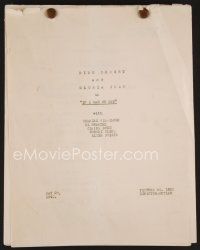 8b185 IF I HAD MY WAY continuity & dialogue script May 20, 1940, screenplay by Counselman & Kern!