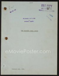 8b194 PRINCESS COMES ACROSS script Feb 4, 1936, screenplay by DeLeon, Martin, Hartman & Butler!
