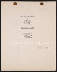 8b197 RIDE CLEAR OF DIABLO continuity & dialogue script November 11, 1953, screenplay by Zuckerman