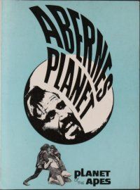 8b140 PLANET OF THE APES Danish program '68 Charlton Heston, classic sci-fi, cool different images!