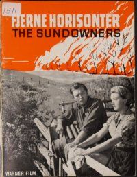8b152 SUNDOWNERS Danish program '62 Australians Deborah Kerr, Robert Mitchum & Peter Ustinov!