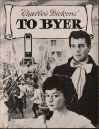 8b153 TALE OF TWO CITIES Danish program '58 Dirk Bogarde, from the novel by Charles Dickens!
