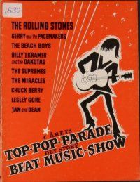 8b154 TAMI SHOW Danish program '65 The Supremes, Rolling Stones, Gerry & the Pacemakers + more!