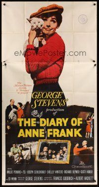 8d375 DIARY OF ANNE FRANK 3sh '59 Millie Perkins as Jewish girl in hiding in World War II!