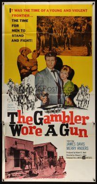 8d397 GAMBLER WORE A GUN 3sh '61 Jim Davis, Merry Anders, the time for men to stand & fight!