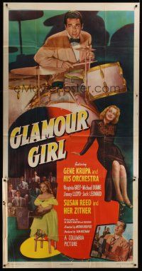 8d403 GLAMOUR GIRL 3sh '48 great image of Gene Krupa & His Orchestra + sexy Virginia Grey!