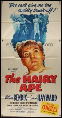8d414 HAIRY APE 3sh '44 written by Eugene O'Neill, cool artwork of William Bendix & Susan Hayward!