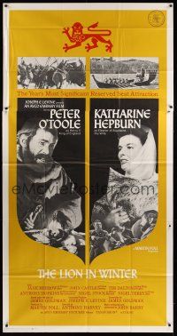 8d455 LION IN WINTER 3sh '68 Katharine Hepburn, Peter O'Toole as Henry II!