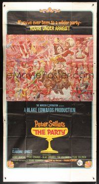 8d493 PARTY style B 3sh '68 Peter Sellers, Blake Edwards, great art by Jack Davis!