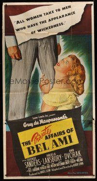 8d504 PRIVATE AFFAIRS OF BEL AMI 3sh '47 sexy Angela Lansbury loves scoundrel George Sanders!