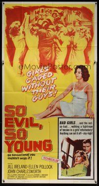 8d532 SO EVIL, SO YOUNG 3sh '61 caged bad girls without their guys alone in a girls' reformatory!