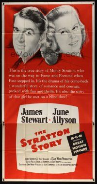 8d544 STRATTON STORY 3sh R56 different image of James Stewart & June Allyson!